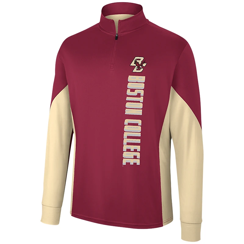Men's Colosseum Maroon Boston College Eagles Bart Quarter-Zip Top