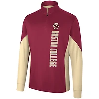 Men's Colosseum Maroon Boston College Eagles Bart Quarter-Zip Top