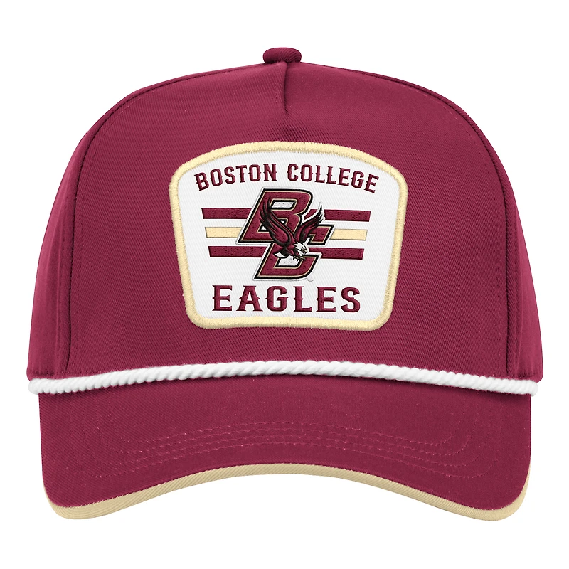 Men's Colosseum Maroon Boston College Eagles Hits the Road Podium Adjustable Hat