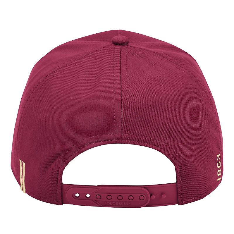 Casquette ajustable Colosseum Maroon Boston College Eagles Hits the Road Podium pour homme