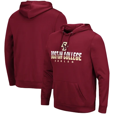Men's Colosseum Maroon Boston College Eagles Lantern Pullover Hoodie