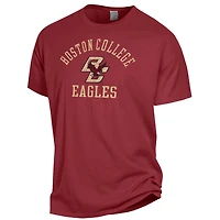 Men's ComfortWash Maroon Boston College Eagles Arch Logo Garment Dyed T-Shirt