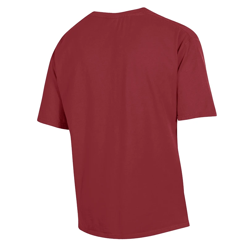 Men's ComfortWash Maroon Boston College Eagles Arch Logo Garment Dyed T-Shirt