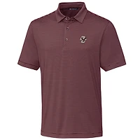 Men's Cutter & Buck Maroon Boston College Eagles Big Tall Forge Pencil Stripe Polo