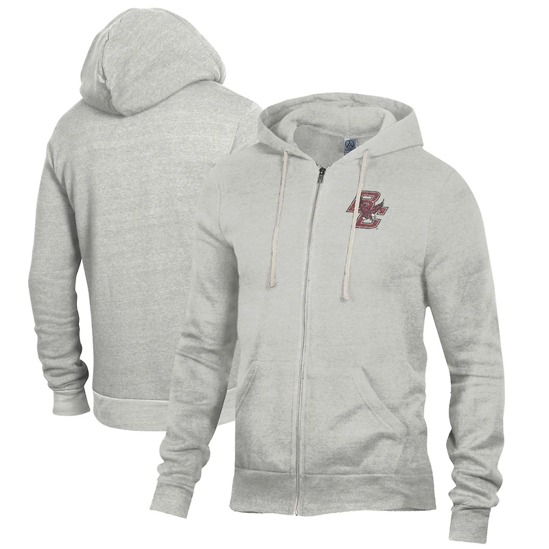 Men's Gray Boston College Eagles Rocky Full-Zip Hoodie