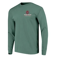 Men's Image One Light Green Boston College Eagles Holiday Long Sleeve T-Shirt