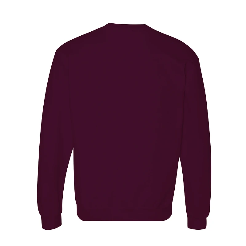 Sweat-shirt polaire à col rond bordeaux Boston College Eagles pour homme