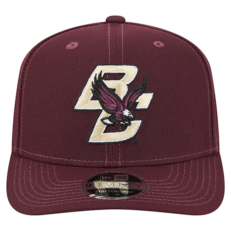 Casquette ajustable 9SEVENTY pour homme New Era Bordeaux Boston College Eagles