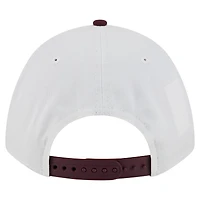 Men's New Era White/Maroon Boston College Eagles Arch Two-Tone Rope 9FORTY A-Frame M-Crown Adjustable Hat