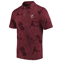 Polo Tommy Bahama Bordeaux Boston College Eagles Miramar Blooms pour homme