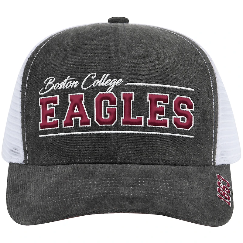 Unisex Colosseum Gray Boston College Eagles Billy 2400 Adjustable Trucker Hat