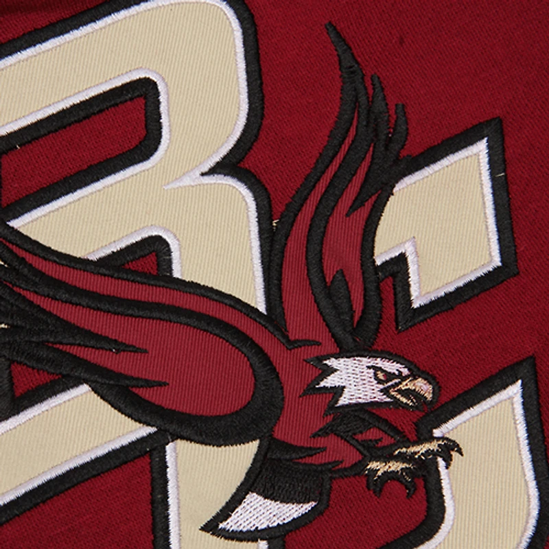 Youth Stadium Athletic Bordeaux Boston College Eagles Big Logo Sweat à capuche épais