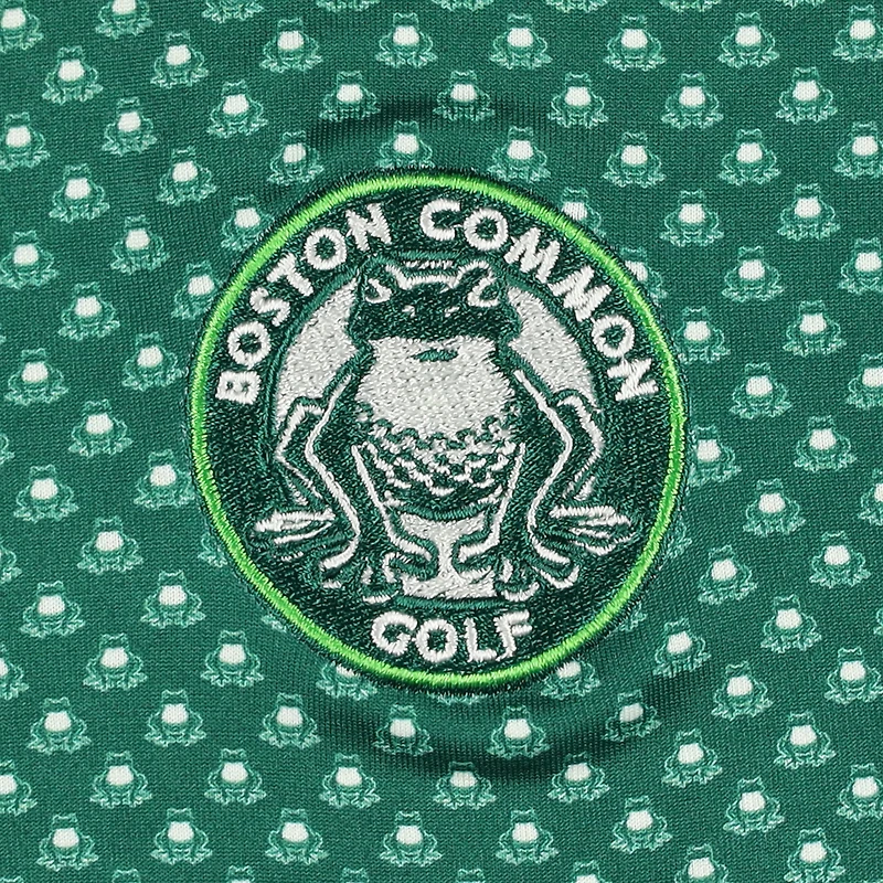 V170030 Polo de golf personnalisé avec logo imprimé Boston Common et drapeau pour homme BC-COREKT2151
