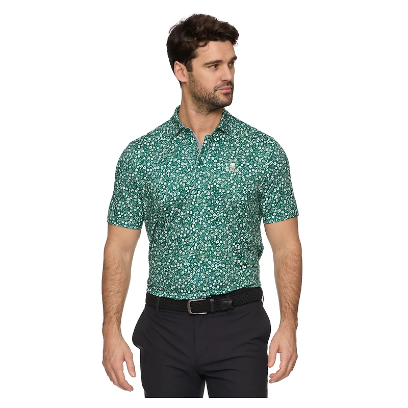 Polo MVP Cobbtown pour homme avec drapeau et hymne vert Boston Common Golf