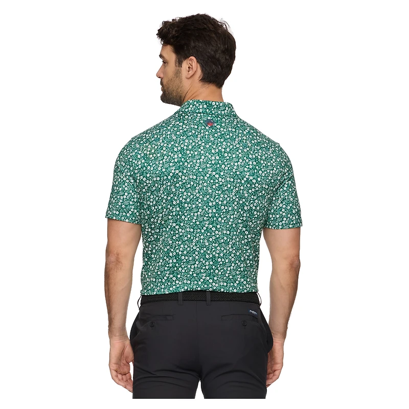 Polo MVP Cobbtown pour homme avec drapeau et hymne vert Boston Common Golf