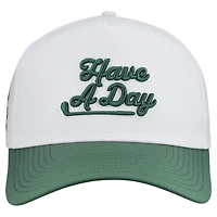 Men's Breezy Golf White/Green Boston Common Golf Have a Day Adjustable Hat