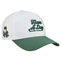 Men's Breezy Golf White/Green Boston Common Golf Have a Day Adjustable Hat