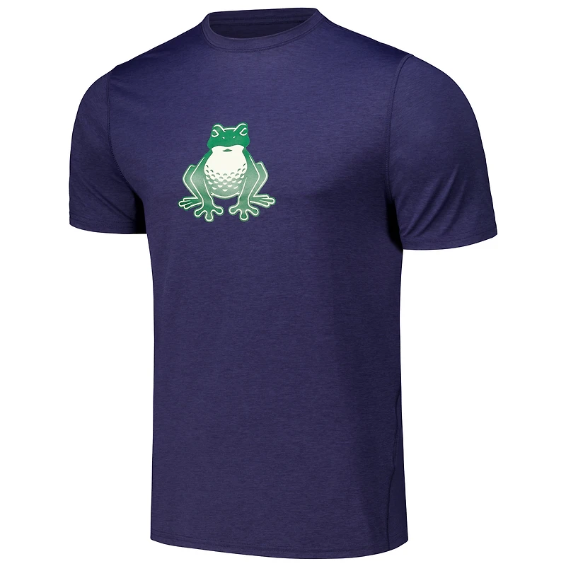 T-shirt Greyson Clothiers pour hommes, bleu marine chiné, Boston Common Golf Guide, Sport Performance