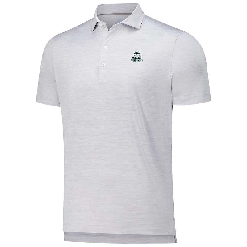 Men's johnnie-O Gray Boston Common Golf Huron Solid Featherweight Performance Polo