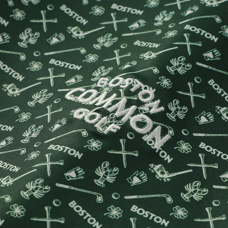 Polo de golf imprimé vert Boston Common TGL X Barstool pour homme