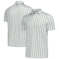 Men's  White Boston Common Golf Logo Performance Polo