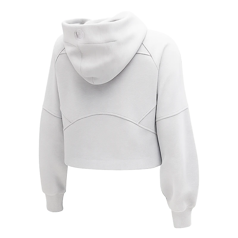 Sweat à capuche zippé oversize Boston Common Golf Scuba gris pour femme de lululemon