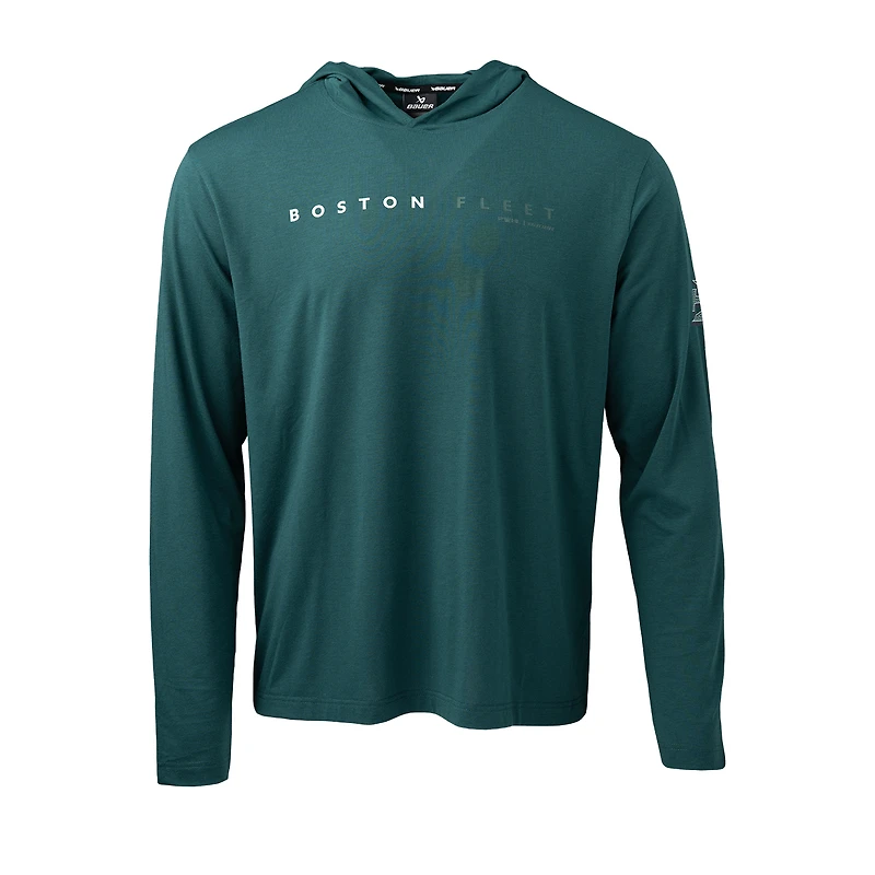 Sweat à capuche léger unisexe Bauer Hockey Green Boston Fleet
