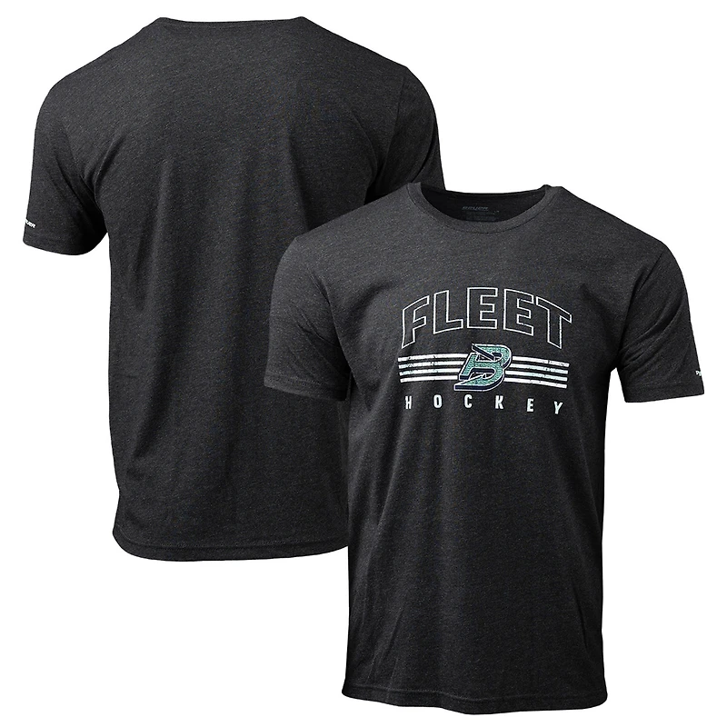 T-shirt unisexe Bauer Hockey noir Boston Fleet Tri-Blend