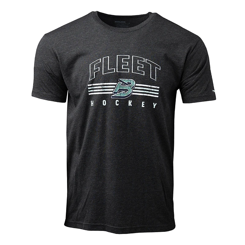 T-shirt unisexe Bauer Hockey noir Boston Fleet Tri-Blend