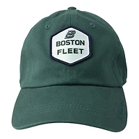 Chapeau unisexe vert Boston Fleet en sergé ajustable