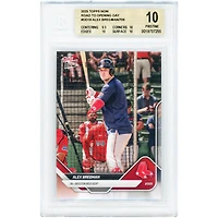 Carte Alex Bregman des Red Sox de Boston 2025 Topps Now Road to Opening Day #OD-19, authentifiée par BGS (10 cartes) - Sous-notes : 9,5, 10, 10, 10