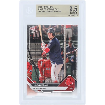 Alex Bregman Boston Red Sox 2025 Topps Now Road to Opening Day #OD-19 BGS Authenticated 9.5 Card