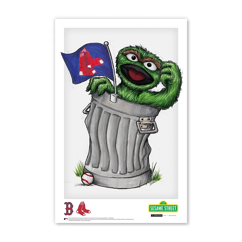 Boston Red Sox 11" x 17" Sesame Street Print