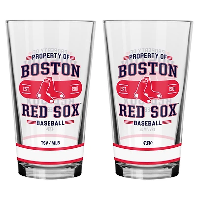 Ensemble de 2 verres à mélange Boston Red Sox