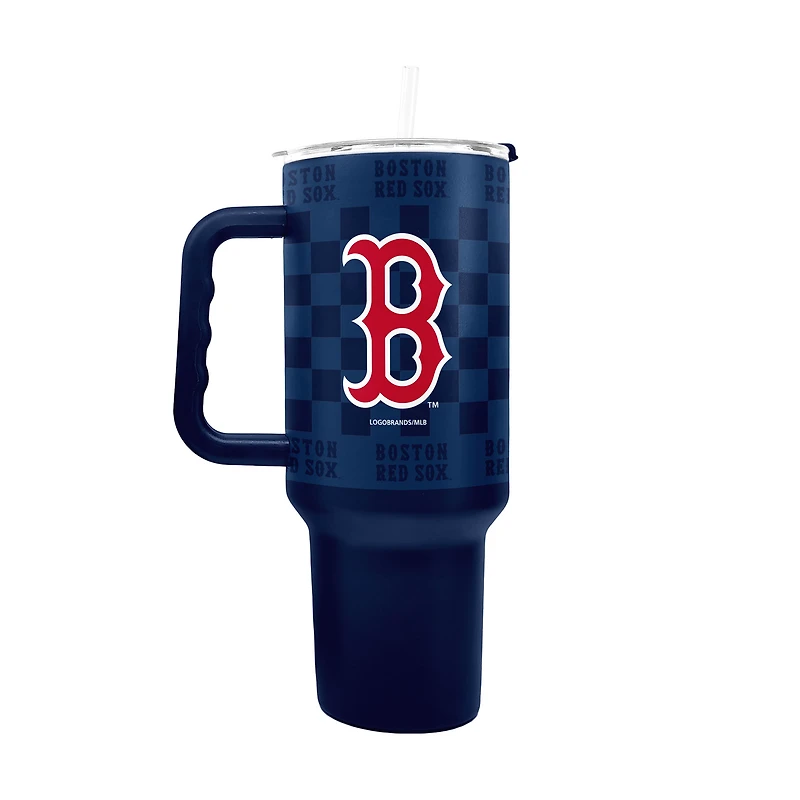Boston Red Sox 40oz Checkered Stainless Steel Tumbler