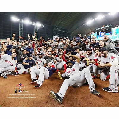 Boston Red Sox Unsigned 2018 World Series Champion Team Celebration Photograph