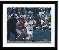 Carl Yastrzemski Boston Red Sox Autographed 16'' x 20'' 1967 World Series Hitting Photograph with ''HOF 89'' Inscription