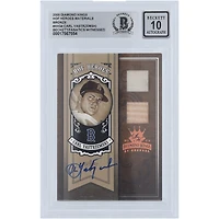 V106832 RedSox Carl Yastrzemski Boston Red Sox Autographié 2005 Donruss Diamond Kings Bronze HOF Heroes Matériaux Double Bat Jersey Relics #HH-34 #/25 Beckett Fanatics Witnessed Authenticated 10 Card Carl Yastrzemski AUT DNS TRADING CARDS 45666 AUTTRC CA01B00131