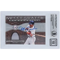 V106832 RedSox Carl Yastrzemski Boston Red Sox Autographié 2009 Upper Deck Sweet Spot Sweet Swatches Souvenirs Jersey Relic #SS-CY Beckett Fanatics Witnessed Authenticated 10 Card Carl Yastrzemski AUT UPD TRADING CARDS 45666 AUTTRC CA01B00138 #10