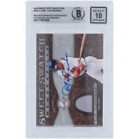 V106832 RedSox Carl Yastrzemski Boston Red Sox Autographié 2009 Upper Deck Sweet Spot Sweet Swatches Souvenirs Jersey Relic #SS-CY Beckett Fanatics Witnessed Authenticated 10 Card Carl Yastrzemski AUT UPD TRADING CARDS 45666 AUTTRC CA01B00138 #10