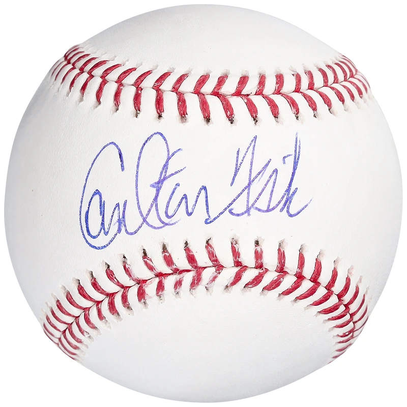 Ballon de baseball autographié par Carlton Fisk des Red Sox de Boston