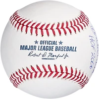 Carlton Fisk Boston Red Sox Logo du Temple de la renommée du baseball autographié avec inscription « HOF 2000 »