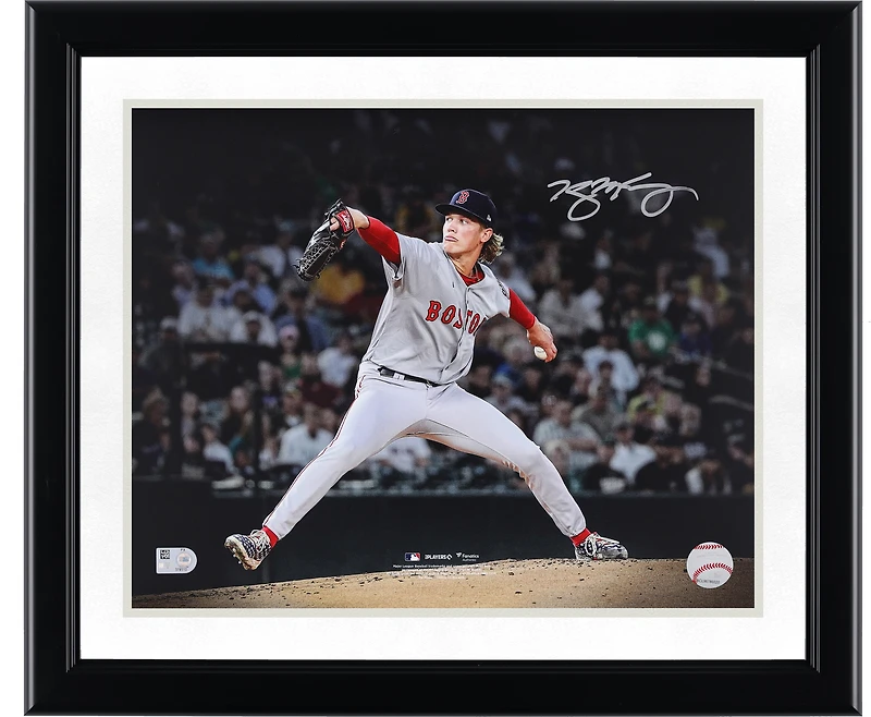Photo autographiée de Connelly Early des Red Sox de Boston (11 x 14 pouces) lors de ses débuts en MLB