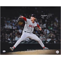 Connelly Early Boston Red Sox Autographed 16" x 20" Pitching in MLB Debut Photograph
