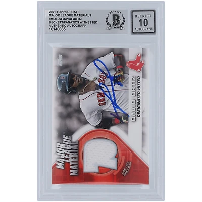 V106832 RedSox David Ortiz Boston Red Sox Autographié 2021 Topps Mise à jour Major League Material Jersey Relic #MLM-DO Beckett Fanatics Witnessed Authenticated 10 Card David Ortiz AUT TPP TRADING CARDS 45839 AUTTRC CA01B02015 #10