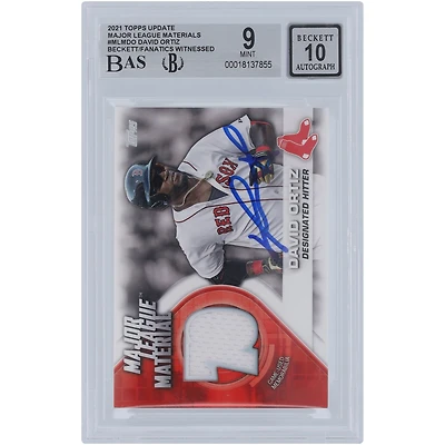 V106832 RedSox David Ortiz Boston Red Sox Autographié 2021 Topps Mise à jour Major League Material Jersey Relic #MLM-DO Beckett Fanatics Witnessed Authenticated 9/10 Card David Ortiz AUT TPP TRADING CARDS 45839 AUTTRC CA01B02016 # 11