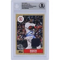 David Ortiz Boston Red Sox autographié 2022 Topps Series One '87 Topps Jersey Relic #87R-DO Beckett Fanatics Witnessed Authenticated Card