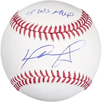 Balle de baseball autographiée par David Ortiz des Red Sox de Boston avec l'inscription « MVP des Séries mondiales 2013 ! »