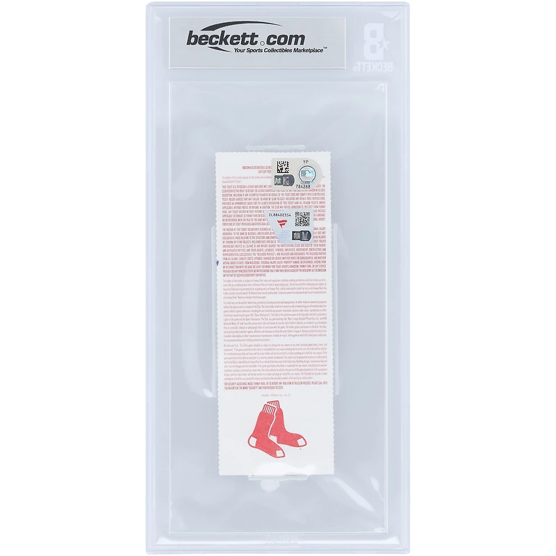 David Ortiz Boston Red Sox autographié dernier HR en carrière #541 Beckett Fanatics a été témoin d'un billet Mint 9 authentifié du 30 septembre 2016 avec l'inscription « Last HR #541 »