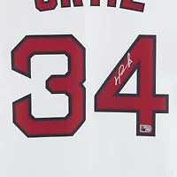 Maillot réplique blanc Nike autographié de David Ortiz, des Red Sox de Boston